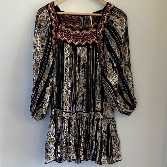 NWT Free People Dance Magic Boho Tunic Dress XS - Picture 6 of 13